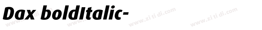 Dax boldItalic字体转换